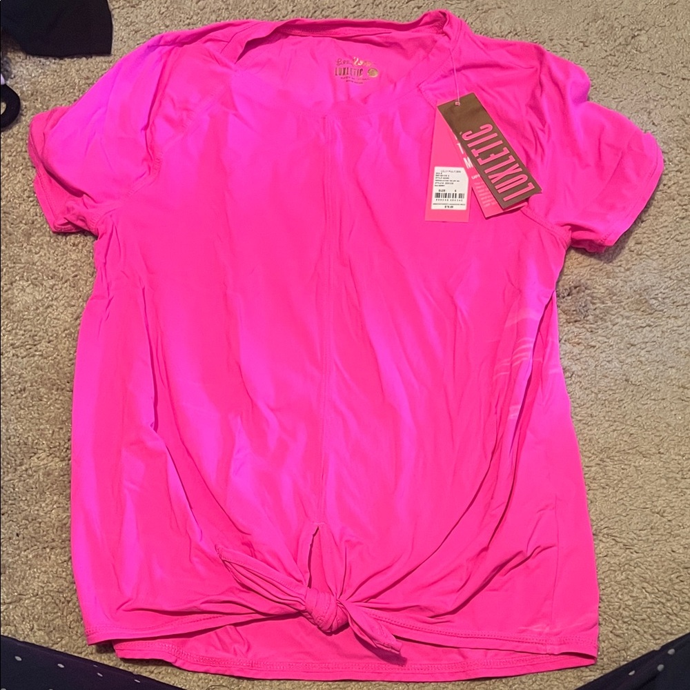 Lilly Pulitzer Vibrant Pink Short Sleeve Tee